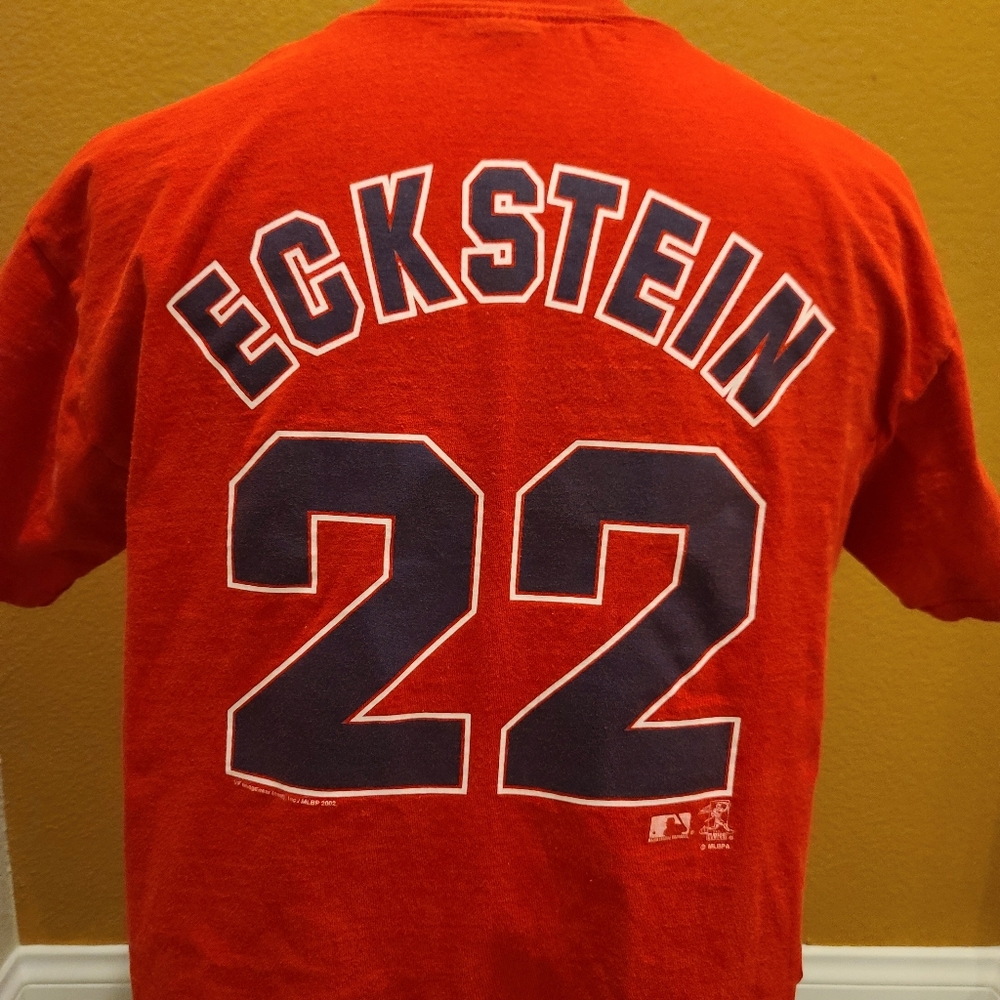 2002 MLB Red Angels Graphic T-Shirt #22 David Eckstein Large